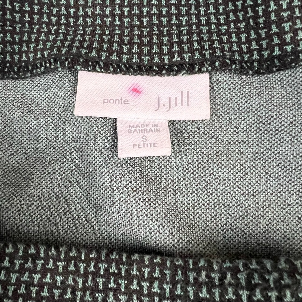 J.Jill Green And Black Blouse‎ Size Small Petite - Picture 3 of 4